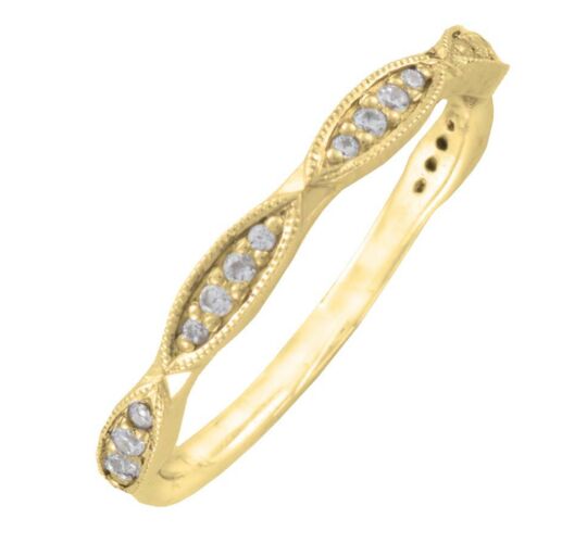 2.5mm Section Shaped Wedding Ring - 0.20ct Diamond | W616